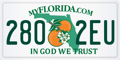 FL license plate 2802EU