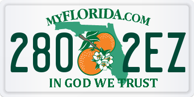 FL license plate 2802EZ