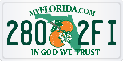 FL license plate 2802FI