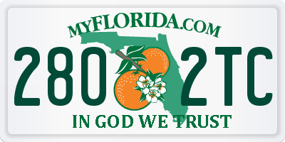 FL license plate 2802TC
