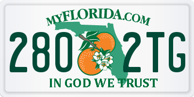 FL license plate 2802TG