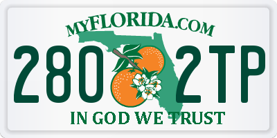 FL license plate 2802TP