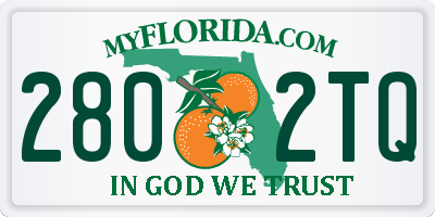 FL license plate 2802TQ