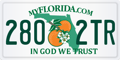 FL license plate 2802TR