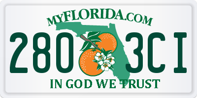 FL license plate 2803CI