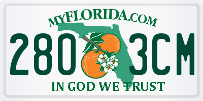 FL license plate 2803CM