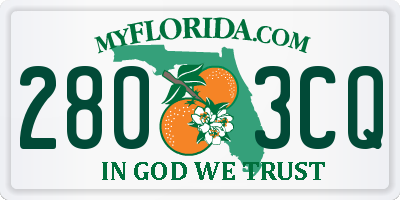 FL license plate 2803CQ