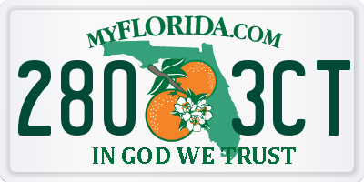 FL license plate 2803CT