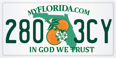 FL license plate 2803CY