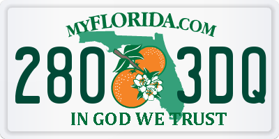 FL license plate 2803DQ