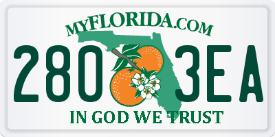 FL license plate 2803EA