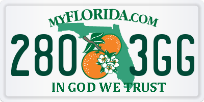 FL license plate 2803GG