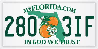 FL license plate 2803IF