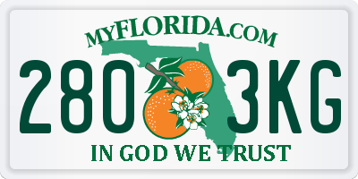 FL license plate 2803KG