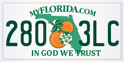 FL license plate 2803LC