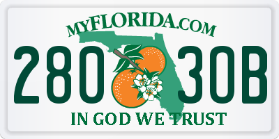 FL license plate 2803OB