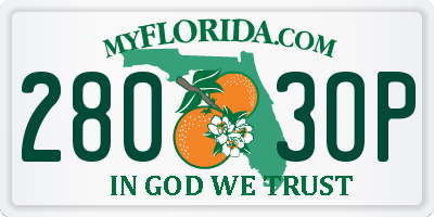 FL license plate 2803OP