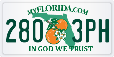 FL license plate 2803PH