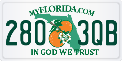 FL license plate 2803QB