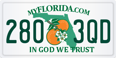 FL license plate 2803QD