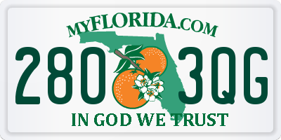 FL license plate 2803QG