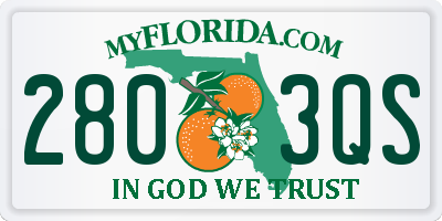 FL license plate 2803QS