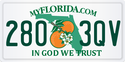 FL license plate 2803QV