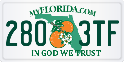 FL license plate 2803TF
