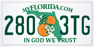 FL license plate 2803TG