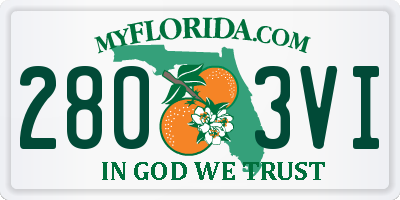 FL license plate 2803VI
