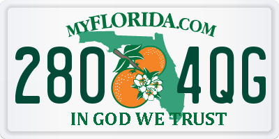 FL license plate 2804QG