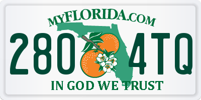 FL license plate 2804TQ