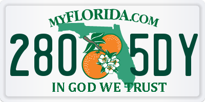 FL license plate 2805DY
