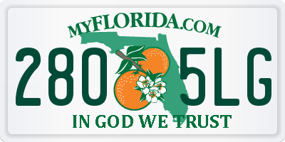FL license plate 2805LG