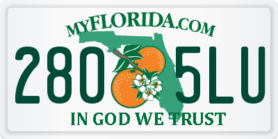 FL license plate 2805LU