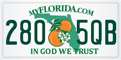 FL license plate 2805QB