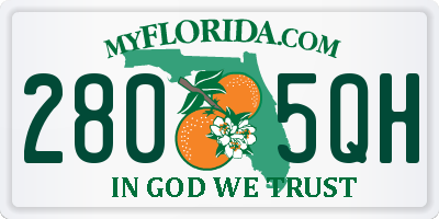 FL license plate 2805QH