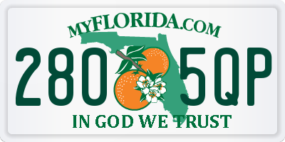 FL license plate 2805QP