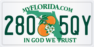 FL license plate 2805QY