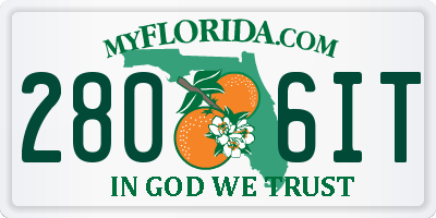 FL license plate 2806IT