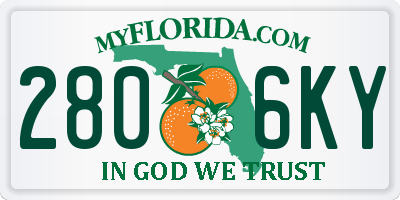 FL license plate 2806KY