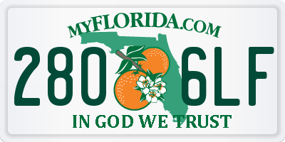 FL license plate 2806LF