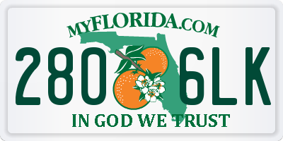 FL license plate 2806LK