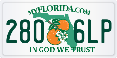 FL license plate 2806LP