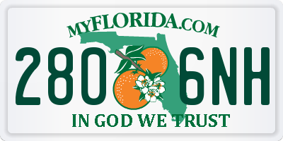 FL license plate 2806NH