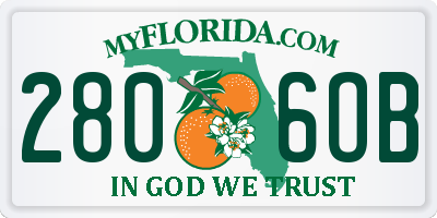 FL license plate 2806OB