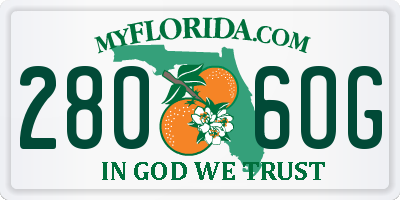 FL license plate 2806OG