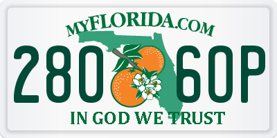 FL license plate 2806OP