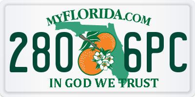 FL license plate 2806PC