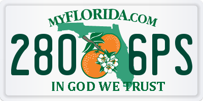 FL license plate 2806PS
